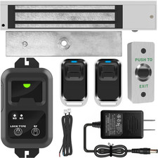 Access Control Outswinging 600Lb Electric Magnetic Door Lock Kit System with RF
