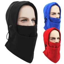 Winter Ski Balaclava Full Face Mask Windproof Fleece Neck Warm for Cold Weather