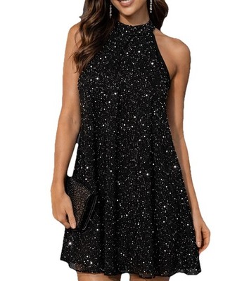 shein black halter dress Shein Halter Neck Black Dress Size: Small Price: 1250