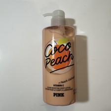 VICTORIA'S SECRET PINK COCO PEACH GLOW BOOSTING VITAMIN C BODY LOTION 14 oz