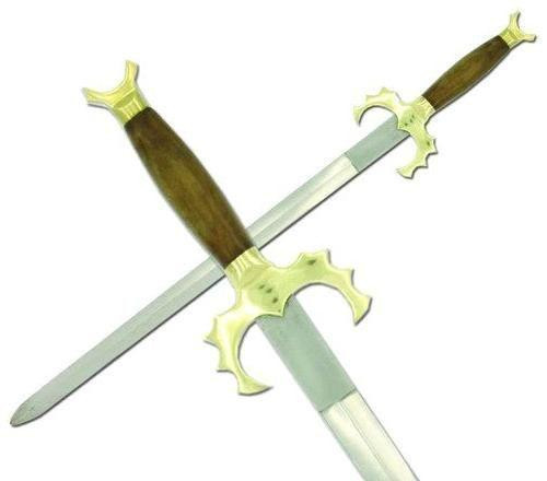 Medieval Warlock Sword with Leather Sheath - Picture 1 of 1