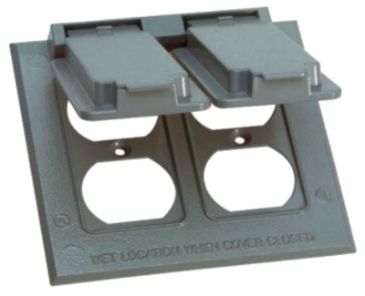 BWF 4261-1 Weatherproof Receptacle Cover For 2-Duplex 