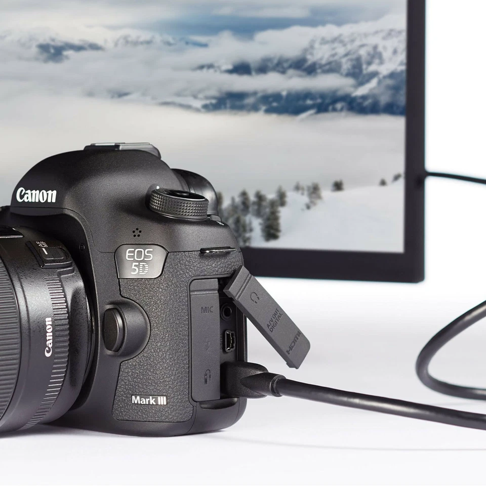 Mini HDMI Adapter Cable HDTV DVD 4K FULL HD For GoPro Hero2 HD Camera 3M 1.8M AU - Image 4 of 4