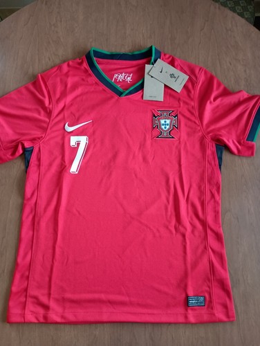 Nike Cristiano Ronaldo #7 Portugal 2024 Men's Dri-Fit Red Jersey Size Small