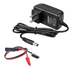 12V Clip Charger for Peg Perego John Deer deere Gator Tractor Polaris Fiat RZR