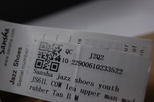 NIB Sansha youth jazz shoes JS61 LITTLE CHARLOTTE Leather B M Tan Ret $35