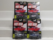 Racing Champions Lot of 4 Hot Rod Magazine Die Cast Cars NIB 7671