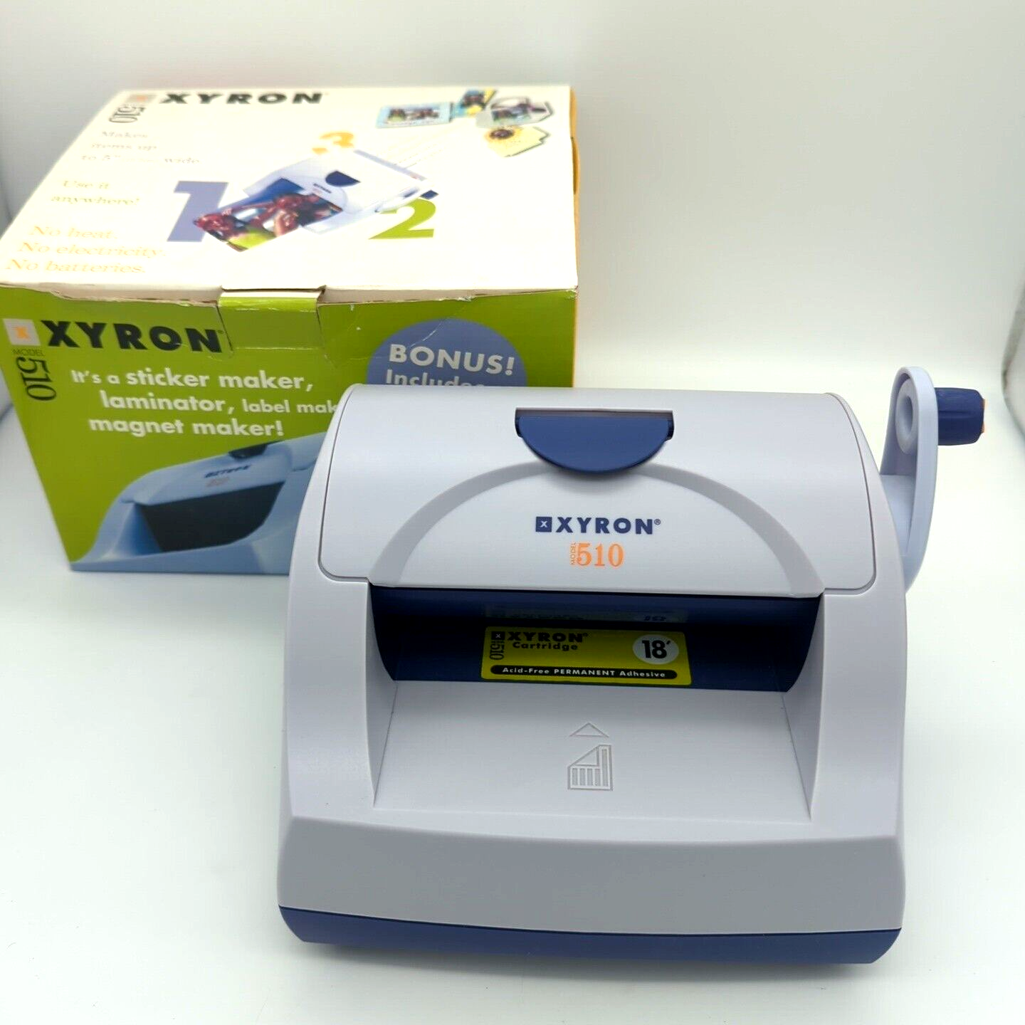 Xyron 510 Sticker Laminator Magnet Maker for 5-Inch Wide Crafts  -image