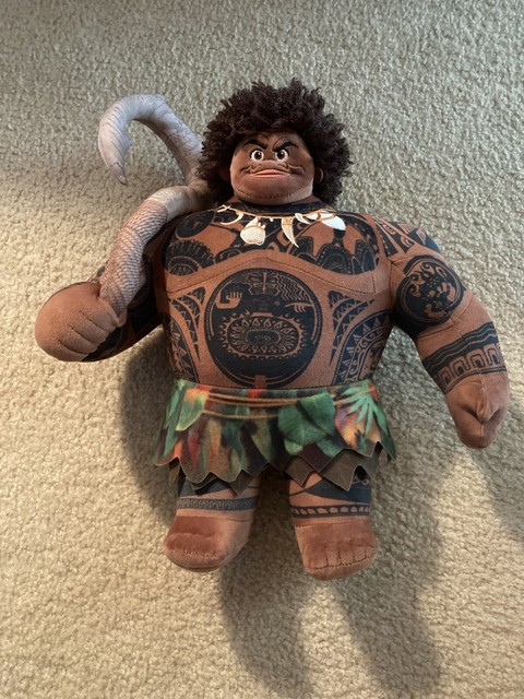 Disney Store Moana Collection Maui Demi God with Hook Plush Toy Doll 16