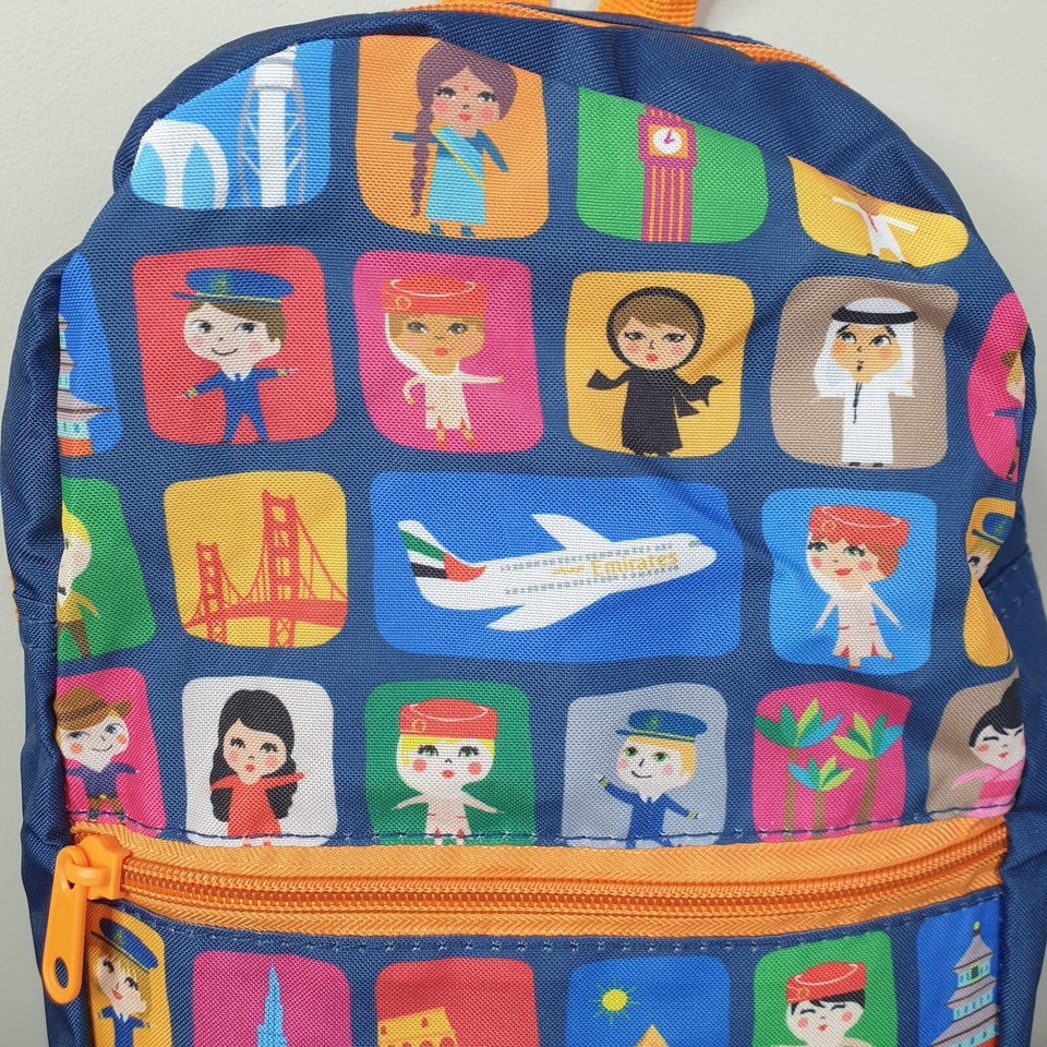 Emirates Airline Collectible Backpack Children's Small Bag and Pencil