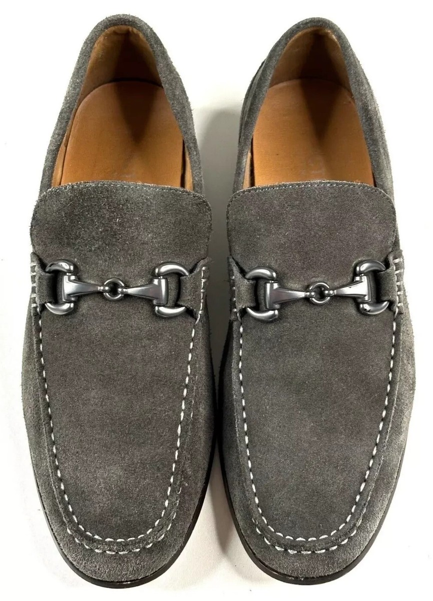Reaction Kenneth Cole Taupe Suede Bit Loafers - size 11.5 Shop Men main image 3