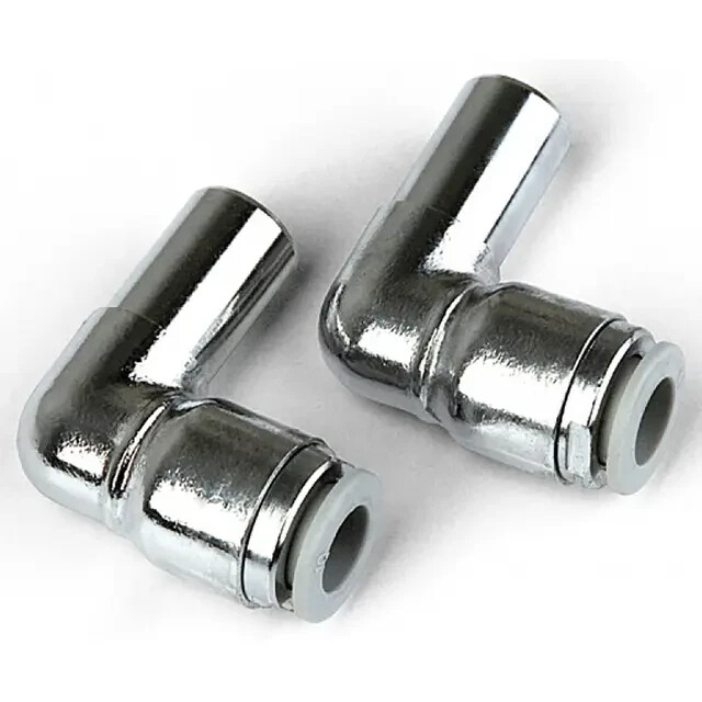 2 X 15mm Chrome Plain Tail x 10mm Push Fit Elbow Caleffi 459004 PACK OF 2 NEW