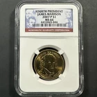 2007-P $1 James Madison Presidential Dollar, NGC MS66 (85200)