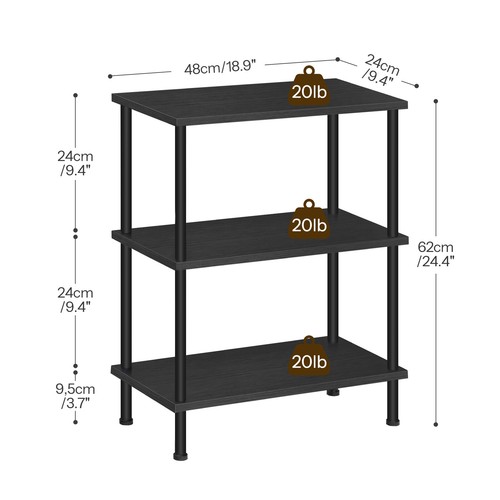 HOOBRO Side Table 3-Layer Stackable Bedside Table End Table for Small Space - Picture 23 of 28