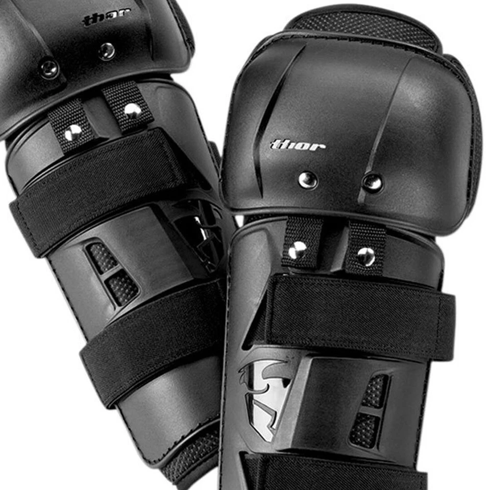 THOR SECTOR YOUTH KIDS MOTOCROSS MX KNEE PAD GUARD - BLACK - Image 2 of 3