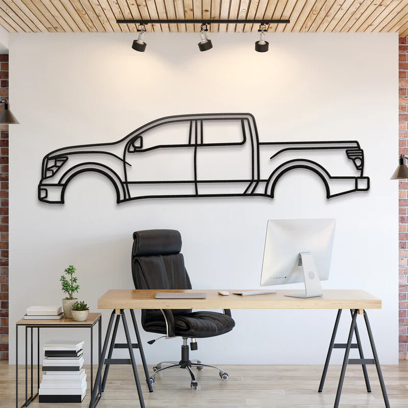 Wall Art Home Decor 3D Acrylic Metal Car Auto Poster USA Silhouette 2017 TITAN