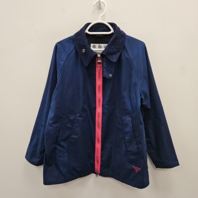 Barbour Beacon Munro Wax Waterproof Navy Lightweight Jacket Coat Size Medium