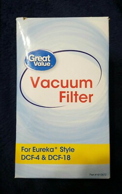 Eureka DCF-4 & DCF-18 Vacuum Filter - Great Value Brand - NEW