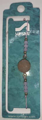Surf Style Purple Gold Brown Color Bracelet Anklet 136254 #SS007-2 BOGO!