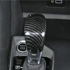 For 2020-2024 Nissan Versa Black Carbon Fiber Look Gear Shift Knob Cover Trim