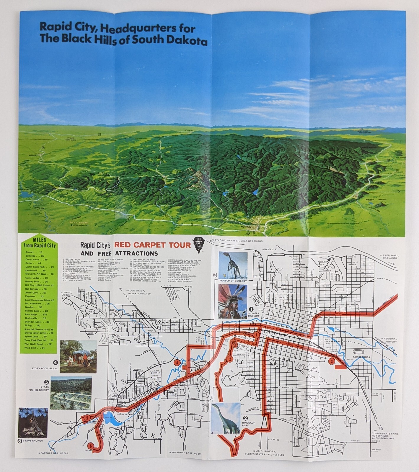 1976 Rapid City South Dakota Black Hills Four Season Fun Vintage Travel