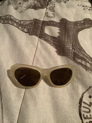 Lunettes De Soleil Dries Van Noten By Linda Farrow - Modèle DVN83 Beige - Neuves Avec étiquettes