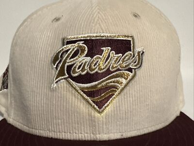 NEW ERA × SD 59Fifty Corduroy Logo Cap SAN DIEGO PADRES MLB NEW ERA 59FIFTY 40th ANNIVERSARY