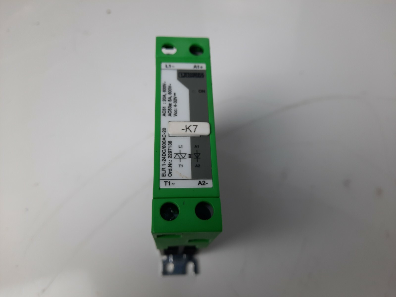 Phoenix Contact Semiconductor Contactor ELR 1-230AC/600AC-20-2297138