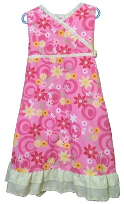 Girls B.T. Kids Pink Floral Print Sundress Size 6