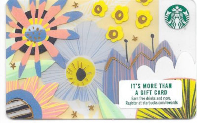 Starbucks 2018 Spring Flowers Gift Card (no value, brand new)