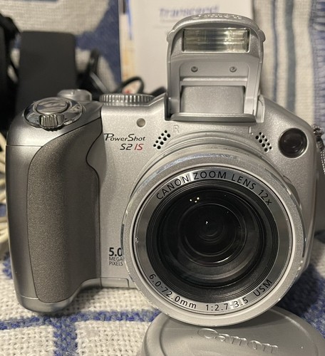 Canon PowerShot S2 IS 5.0MP Digital Camera - Silver *Read Desc!! - Picture 2 of 4