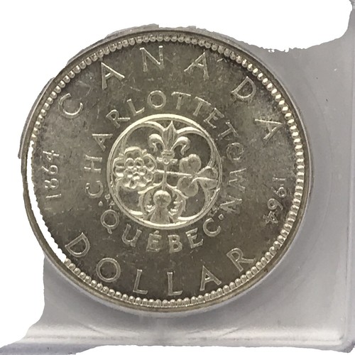 古錢币一枚 1 dollar Canada 1989; bronze plated nickel