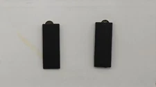 Authentic Pair of 1st LT Lieutenant Black Bars Rank Insignia Pin Full Size