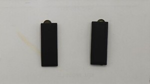 Authentic Pair of 1st LT Lieutenant Black Bars Rank Insignia Pin Full Size