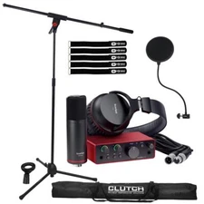 Focusrite Scarlett Solo Studio 4th Gen USB Audio Interface Recording Bundle Pack