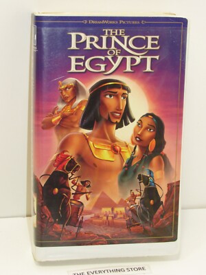 DREAMWORKS HOME ENTERTAINMENT THE PRINCE OF EGYPT VHS TAPE 84848 USED FREE SHIP