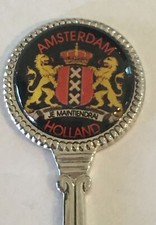 Amsterdam Je Maintiendrai Holland Vintage Souvenir Spoon Collectible