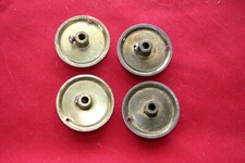 Gilbert Erector LOT of FOUR 'Z' FLANGED WHEELS 1933-52 Brass/Steel SHIPS FREE