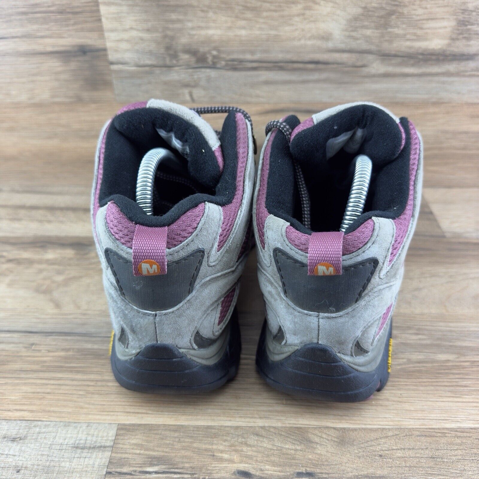 Scarpe da trekking Merrell donna taglia 9 5 Vibram Moab 2 Mid impermeabili blush rosa