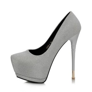 decolte scarpe invernali 15 stiletto grigio strass pelle sintetica comode  9542 | eBay