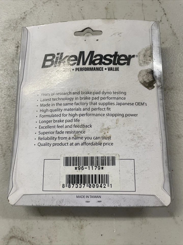 Передние тормозные колодки BikeMaster - 96-1179 - Honda CB450 CB750 Shaw's Cycle бесплатная доставка - Изображение 2 из 2