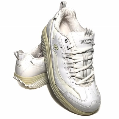 skechers shape ups white