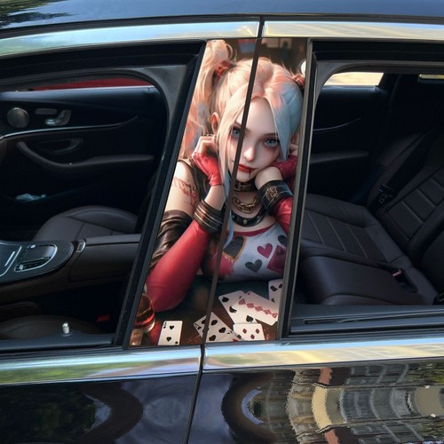 2PCS Skull Car Center Pillar Sticker B-Pillar Protective Film Decor Pillar Decal - Picture 40 of 43