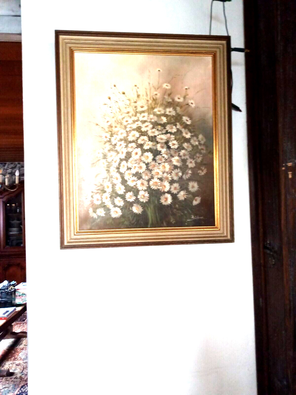 Ölbild Frühlingsstrauß/Margariten