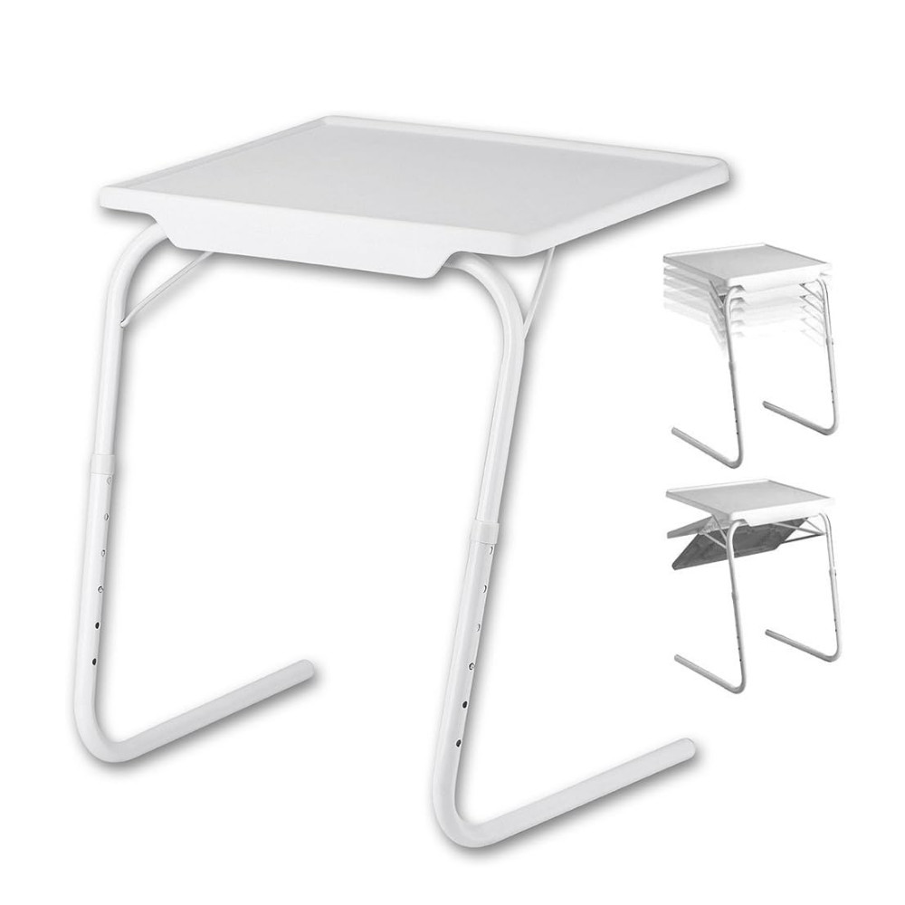 TAVOLO SCRIVANIA PORTA PC REGOLABILE TAVOLINO LETTO DIVANO X BAMBINI DA GIOCO