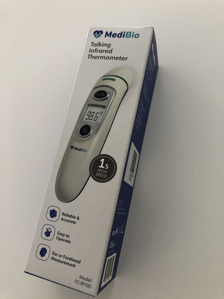 Talking Infrared Thermometer • Medibio • New in Box eBay