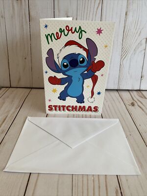 Disney 100 スティッチ クリスマスカード 53/75 Lilo + Stitch Christmas Card Disney Happy Holiday Vibes To