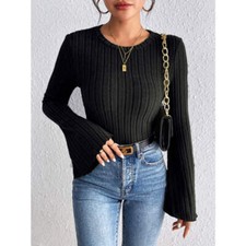 Round Neck Flare Sleeve T-Shirt