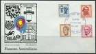 1970 Famous Australians Set Of 4 First Day Cover, Good Condition