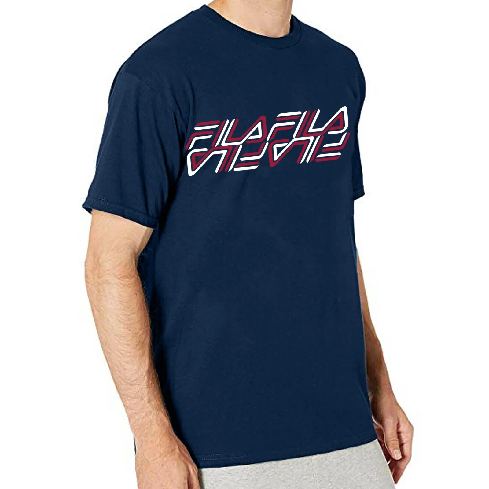 FILA T SHIRT UOMO BLU NAVY S S TG: 3XL 3X XXXL NUOVA CON ETICHETTE